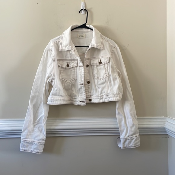 DISSH DEVIN OFF WHITE CROPPED JACKET - Picture 5 of 7